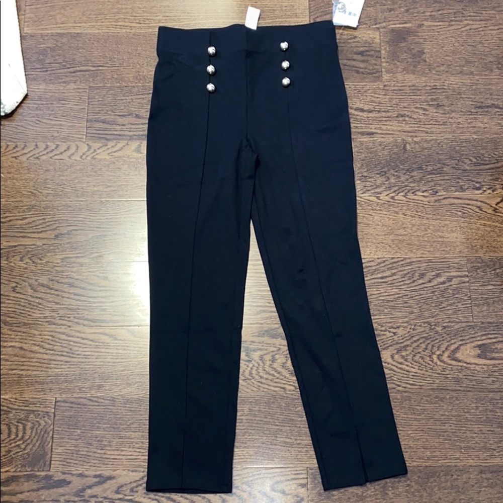 Button front leggings